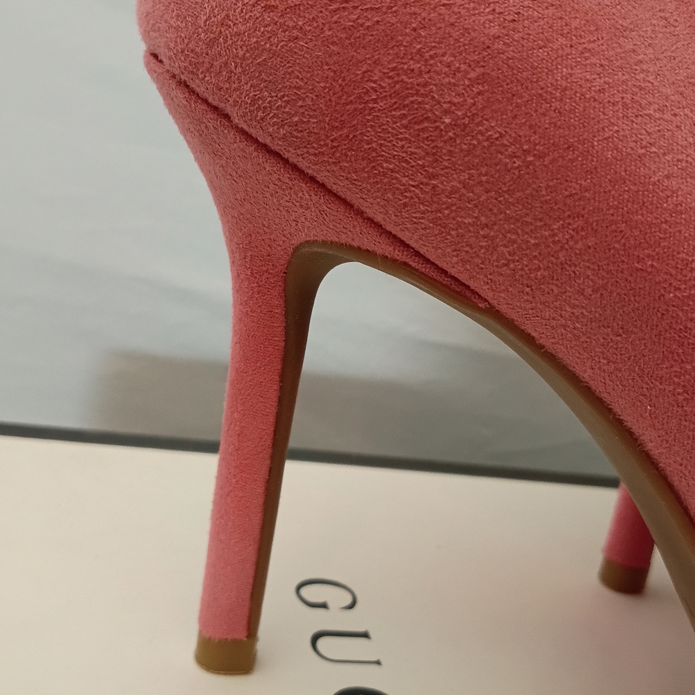 Katy Perry The Dina Microsuede Pink Scalloped  Pointed Toe Pumps 6.5 - Picture 6 of 7